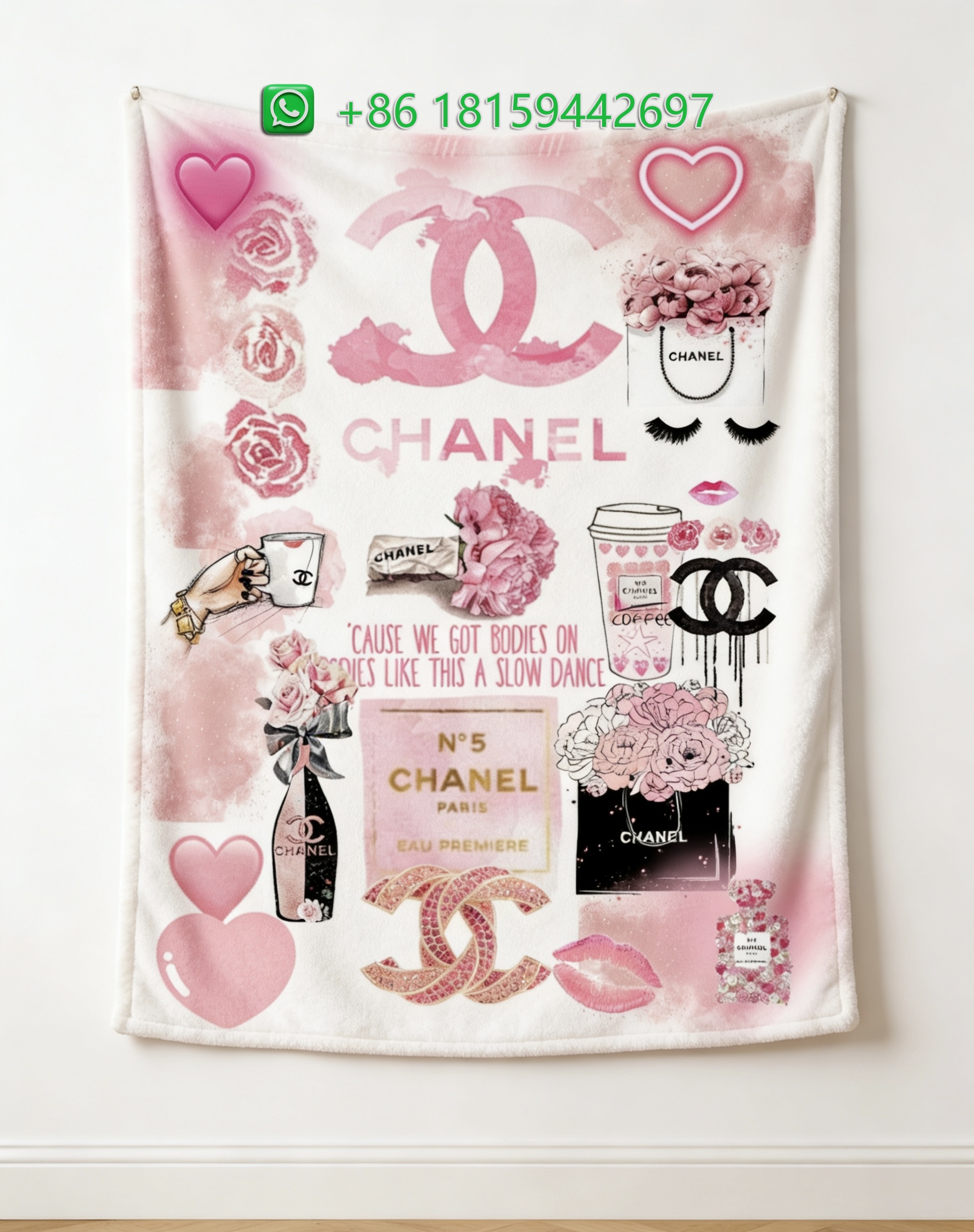 Chanel Throw Blankets